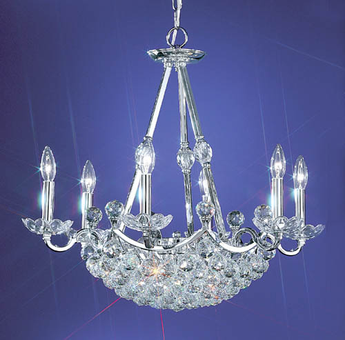 Classic Lighting - 69776 CH CP - 12 Light Chandelier - Solitare - Chrome