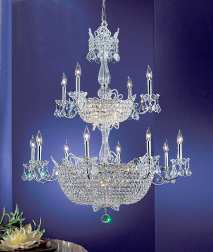 Classic Lighting - 69789 CH CP - 32 Light Chandelier - Crown Jewels - Chrome