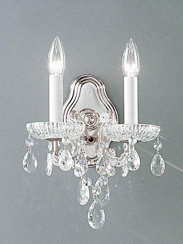 Classic Lighting - 8122 CH C - Two Light Chandelier - Maria Theresa - Chrome