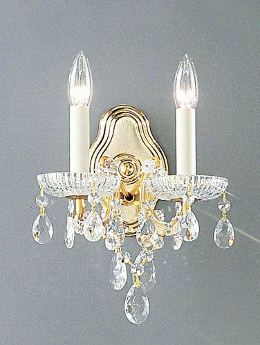Classic Lighting - 8122 OWG C - Two Light Wall Sconce - Maria Theresa - Olde World Gold