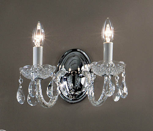 Classic Lighting - 8232 CH I - Two Light Wall Sconce - Monticello - Chrome
