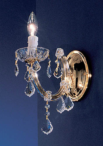 Classic Lighting - 8341 GP CP - One Light Wall Sconce - Rialto Traditional - Goldd