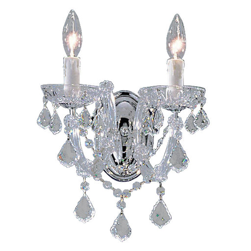 Classic Lighting - 8342 CH CP - Two Light Wall Sconce - Rialto Traditional - Chrome