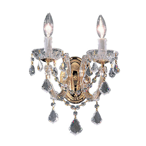 Classic Lighting - 8342 GP CP - Two Light Wall Sconce - Rialto Traditional - Goldd