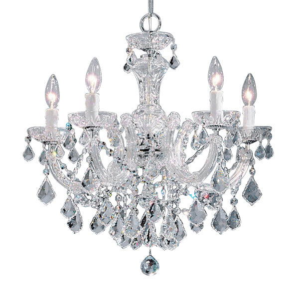 Classic Lighting - 8345 CH CP - Five Light Chandelier - Rialto Traditional - Chrome