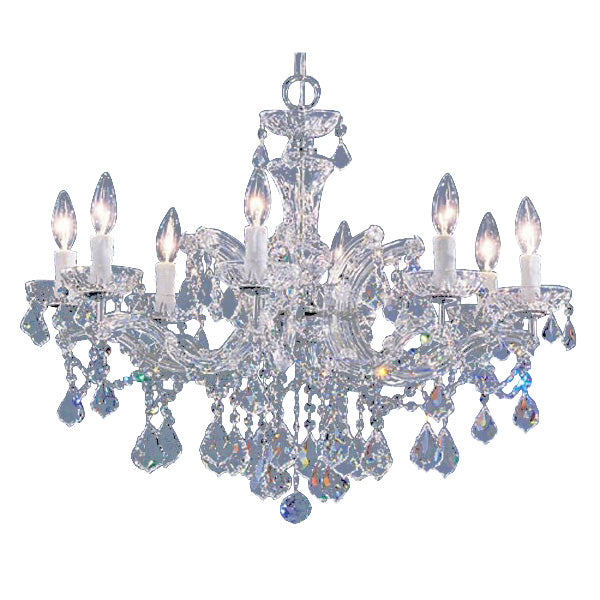 Classic Lighting - 8348 CH CP - Eight Light Chandelier - Rialto Traditional - Chrome