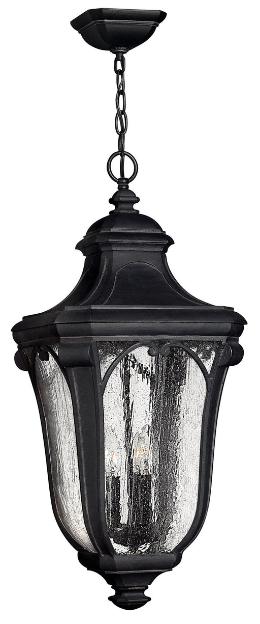 Hinkley - 1312MB - Three Light Hanging Lantern - Trafalgar - Museum Black