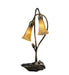 Meyda Tiffany - 12980 - Two Light Accent Lamp - Amber Pond Lily - Antique