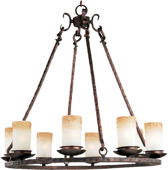 Maxim - 10976WSOI - Eight Light Chandelier - Notre Dame - Oil Rubbed Bronze