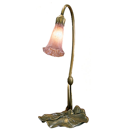 Meyda Tiffany - 12615 - One Light Accent Lamp - Cranberry Pond Lily - Timeless Bronze,Custom