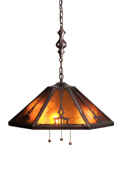 Meyda Tiffany - 13226 - Three Light Pendant - Grenway - Bronze