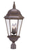 Acclaim Lighting - 5027BW - Three Light Outdoor Post Mount - Bryn Mawr - Burled Walnut