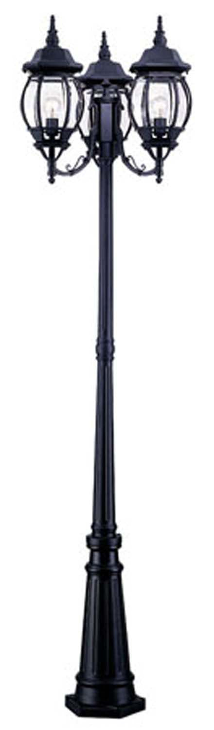 Acclaim Lighting - 5179BK - Three Head Surface Mount Outdoor Post Combination - Chateau - Matte Black