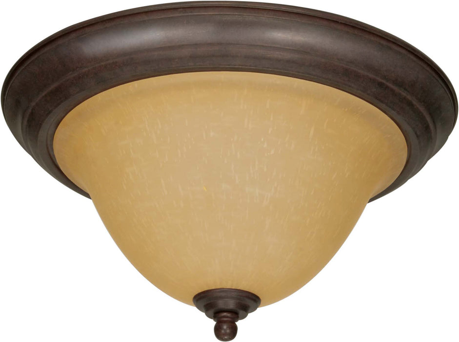 Nuvo Lighting - 60-1026 - Two Light Flush Mount - Castillo - Sonoma Bronze / Champagne