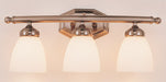 Trans Globe Imports - 2513 BN - Three Light Vanity Bar - Ashlea - Brushed Nickel