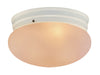 Trans Globe Imports - 3621 WH - Two Light Flushmount - Dash - White
