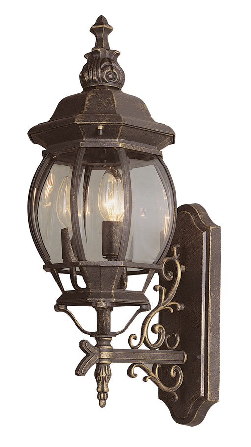 Trans Globe Imports - 4051 BK - Three Light Wall Lantern - Francisco - Black