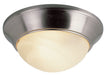 Trans Globe Imports - 57700 BN - Two Light Flushmount - Athena - Brushed Nickel