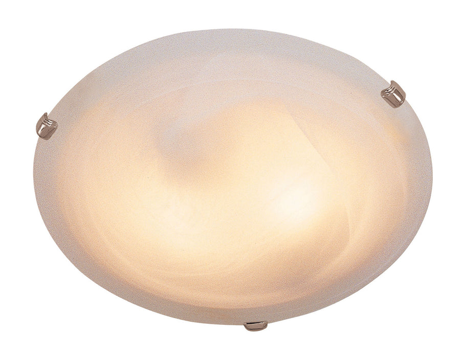 Trans Globe Imports - 58701 BN - Three Light Flushmount - Cracka - Brushed Nickel