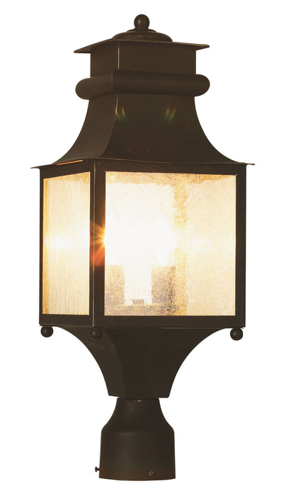 Trans Globe Imports - 45634 WB - Two Light Postmount Lantern - Santa Ines - Weathered Bronze