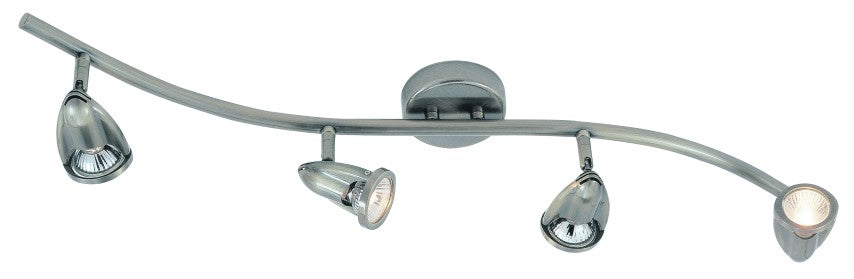 Trans Globe Imports - W-466 BN - Four Light Track Light - Stingray - Brushed Nickel