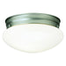 Forte - 6002-01-55 - One Light Mushroom Ceiling - Brushed Nickel