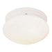 Forte - 6002-3 - One Light Mushroom Ceiling - Flush Mount White - White