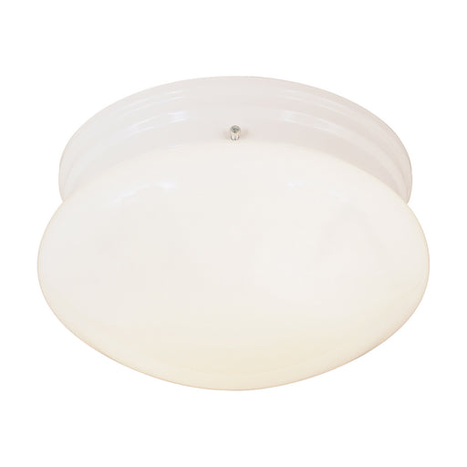 Forte - 6003-3 - Two Light Mushroom Ceiling - Flush Mount White - White