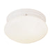 Forte - 6003-3 - Two Light Mushroom Ceiling - Flush Mount White - White