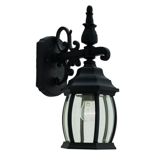 Forte - 1700-01-04 - One Light Outdoor Lantern - Black