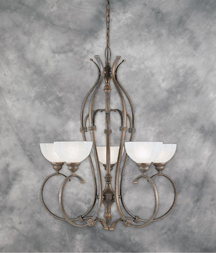 Forte - 2131-05-09 - Mid. Chandeliers - Glass Up - Chandeliers Desert Stone - Desert Stone