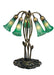 Meyda Tiffany - 15386 - Five Light Accent Lamp - Green Pond Lily - Timeless Bronze