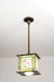 Meyda Tiffany - 15544 - One Light Mini Pendant - Texas Hold`Em - Bronze