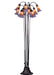 Meyda Tiffany - 15946 - 12 Light Floor Lamp - Amber/Purple Pond Lily - Craftsman Brown
