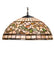 Meyda Tiffany - 17531 - Three Light Pendant - Tiffany Turning Leaf - Wrought Iron