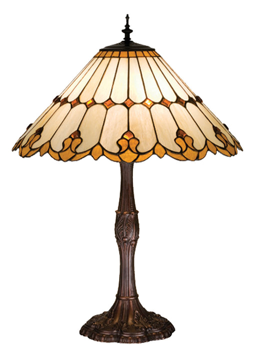 Meyda Tiffany - 17582 - Three Light Table Lamp - Nouveau Cone - Antique Copper