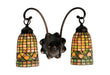 Meyda Tiffany - 18651 - Two Light Wall Sconce - Tiffany Acorn - Antique