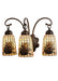 Meyda Tiffany - 18785 - Three Light Wall Sconce - Pine Barons - Antique