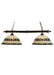 Meyda Tiffany - 18840 - Two Light Island Pendant - Tiffany Roman - Beige Green Pbagwg Green Mahogany Bronze
