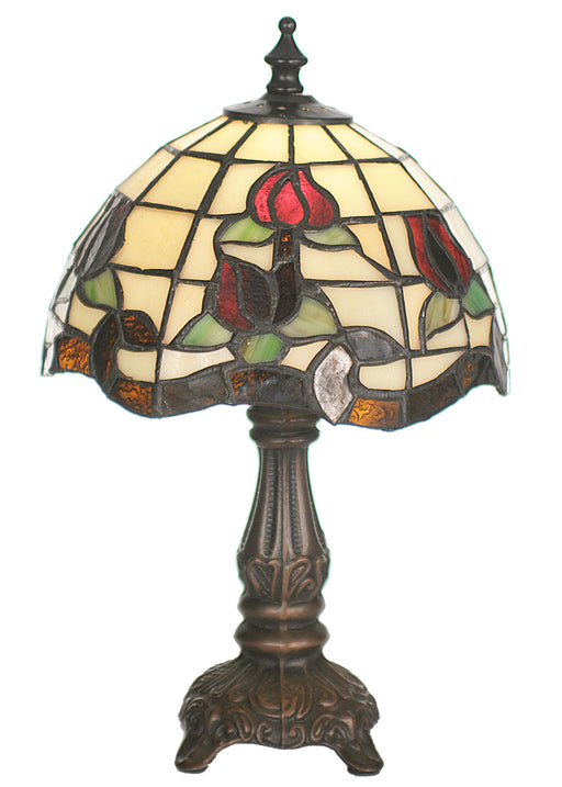 Meyda Tiffany - 19189 - One Light Mini Lamp - Roseborder - Mahogany Bronze