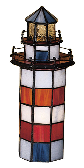 Meyda Tiffany - 20538 - One Light Accent Lamp - The Lighthouse On - Flame Ca Grey
