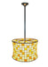 Meyda Tiffany - 21986 - Two Light Pendant - Hilton Barrel - Craftsman Brown