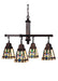 Meyda Tiffany - 24267 - Four Light Chandelier - Prairie Wheat - Rust