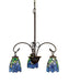 Meyda Tiffany - 27412 - Three Light Chandelier - Iris - Craftsman Brown