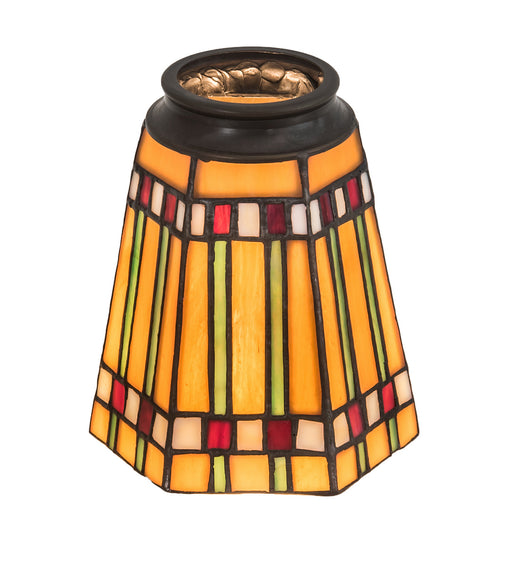Meyda Tiffany - 27463 - Fan Light Shade - Prairie Corn - Ha Burgundy