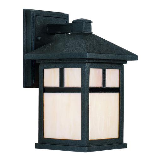 Forte - 1773-01-04DS - One Light Outdoor Lantern - Exterior Black - Black
