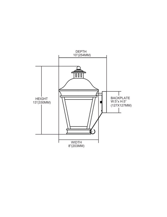 One Light Wall Sconce from the Landings collection in Charcoal finish