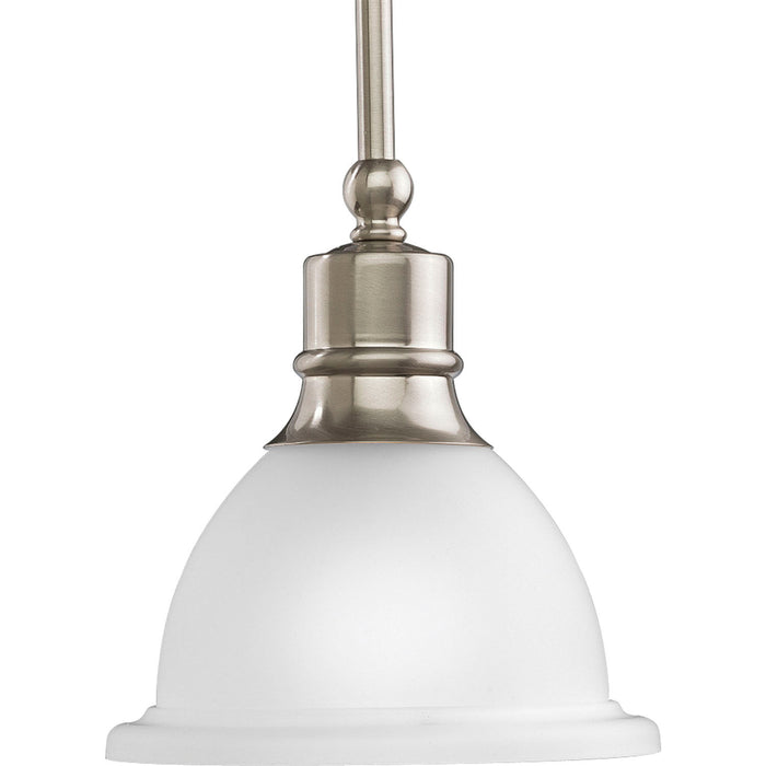Progress Lighting - P5078-09 - One Light Mini Pendant - Madison - Brushed Nickel