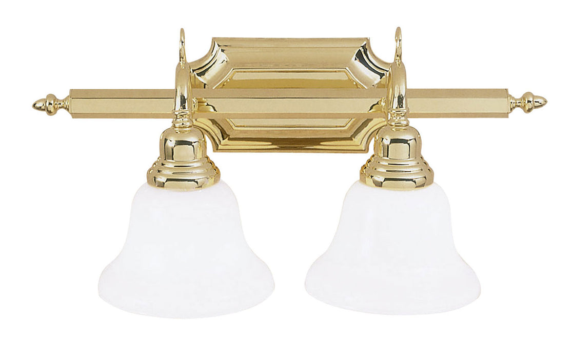 Livex Lighting - 1282-02 - Two Light Bath Vanity - French Regency - Polished Brass