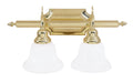 Livex Lighting - 1282-02 - Two Light Bath Vanity - French Regency - Polished Brass